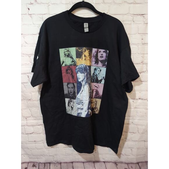 Taylor Swift Eras Tour Size XL Concert Black Gildan Tag NWT Unisex - Picture 1 of 8